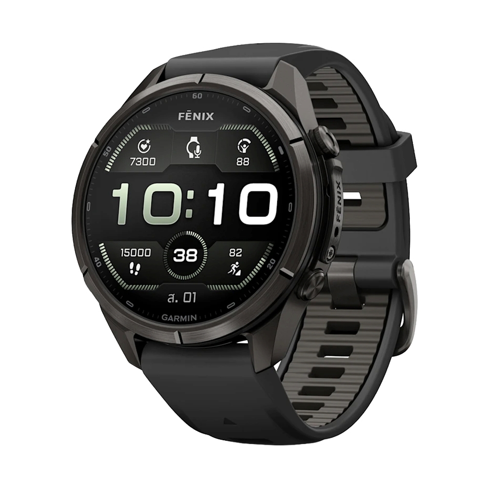 GARMIN FENIX 9 Pro 43MM AMOLED SMARTWATCH (BLACK/PEBBLE GRAY)