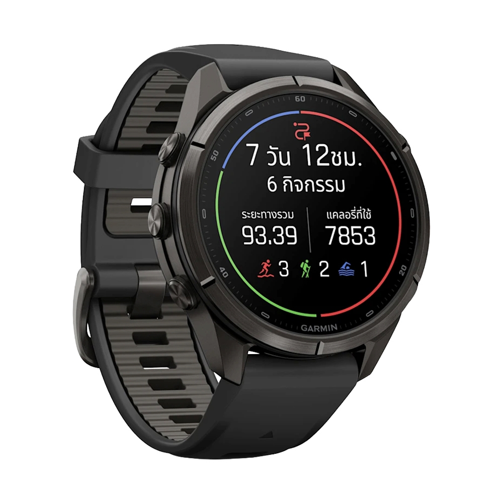 GARMIN FENIX 9 Pro 43MM AMOLED SMARTWATCH (BLACK/PEBBLE GRAY)