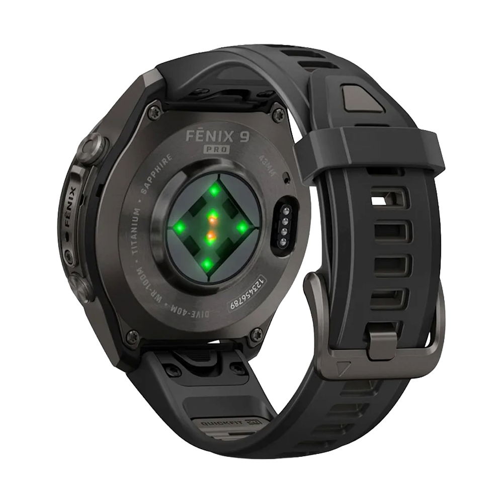 GARMIN FENIX 9 Pro 43MM AMOLED SMARTWATCH (BLACK/PEBBLE GRAY)