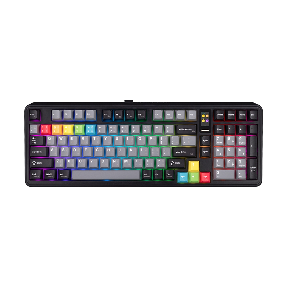 KEYBOARD WIRELESS BLUETOOTH EGA CMK11 NEW BLACK (CREAMCYAN SWITCH คีย์บอร์ด)