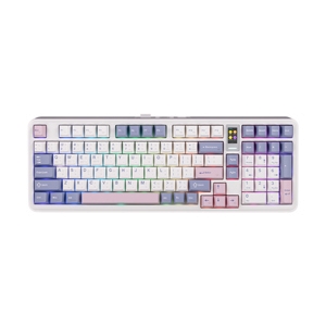 KEYBOARD WIRELESS BLUETOOTH EGA CMK11 NEW WHITE (CREAMCYAN SWITCH คีย์บอร์ด)