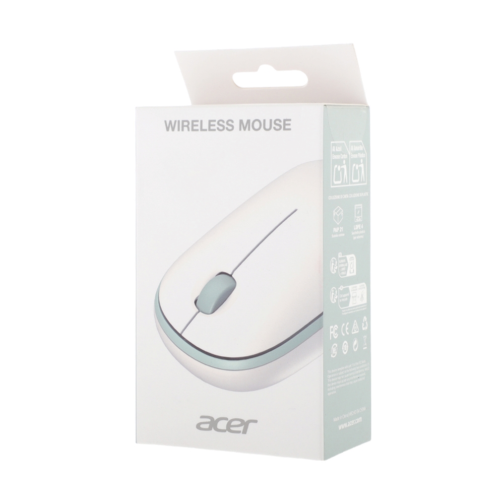 MOUSE WIRELESS ACER AMR100 MILKY WHITE