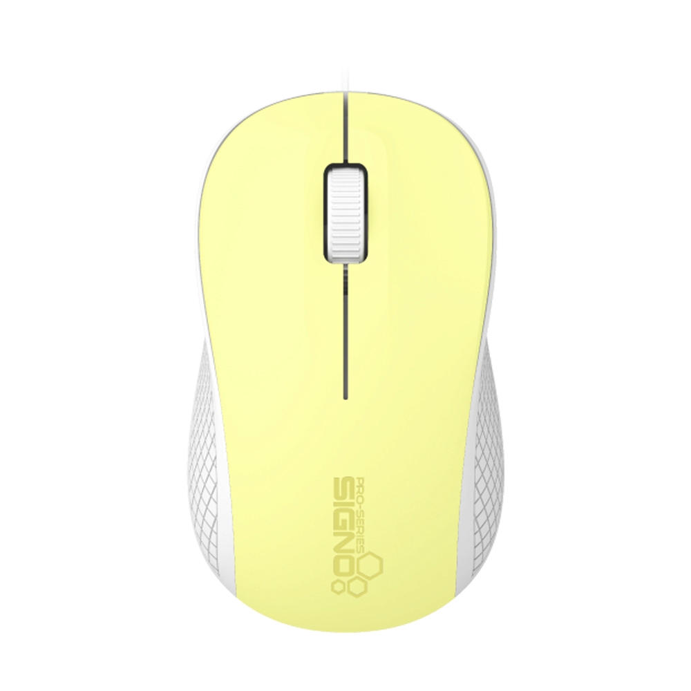 MOUSE SIGNO MO-250WY WHITE YELLOW